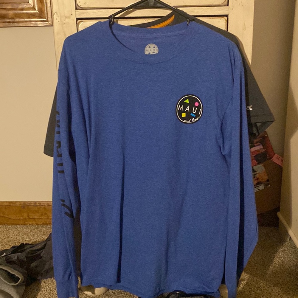Maui Blue long sleeve tee
